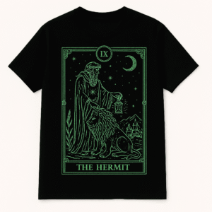 The Hermit: Men's Neon Tarot Graphic Tee
