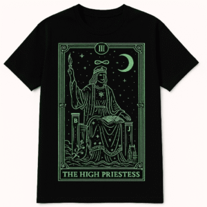 The High Priestess: Men's Celestial Print T-shirt