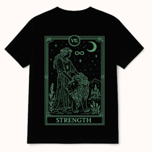 The Strength: Men's Courage & Lion Graphic T-shirt